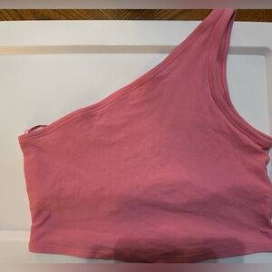 PINK Victoria's Secret Ribbed Top in Soft Pink size XL